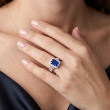 Afbeelding in Gallery-weergave laden, Echte Saffier Ring 4 Karaat
