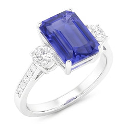 Echte Saffier Ring 5 Karaat
