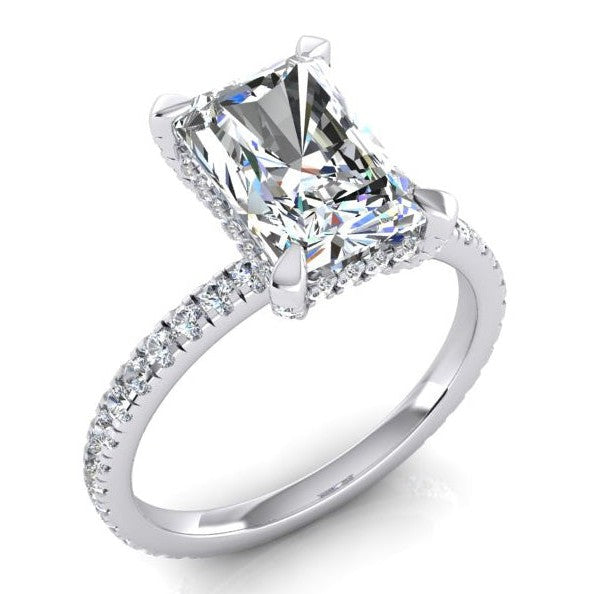 Echte Stralende Pave Diamant Ring