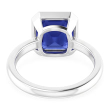 Afbeelding in Gallery-weergave laden, Echte Stralende Solitaire Ring Bezel Set Ceylon Sapphire 2 karaat
