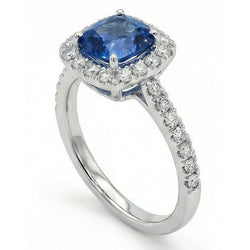 Echte Saffier Ring 1.75 Karaat