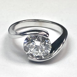 Uit de aarde gewonnen natuurlijke echte diamanten (niet labgekweekt) solitaire ring voor dames