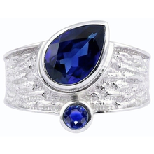 Afbeelding in Gallery-weergave laden, Edelsteen Ceylon Sapphire Ring Antieke Stijl 2.75 Karaat Vrouwen Sieraden
