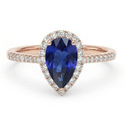 Echte Diamant Ring 3.50 Karaat - 14K Roségoud