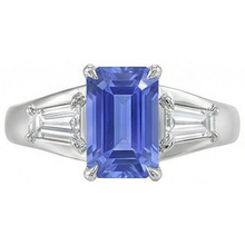 Afbeelding in Gallery-weergave laden, echte diamant 3.50karaat ring close-up detail
