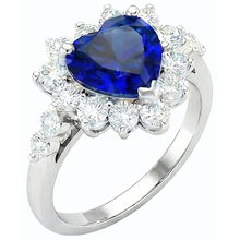 Afbeelding in Gallery-weergave laden, echte round diamant 3karaat ring vooraanzicht
