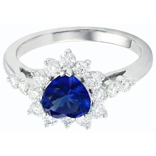 Afbeelding in Gallery-weergave laden, echte round diamant 3karaat ring close-up detail
