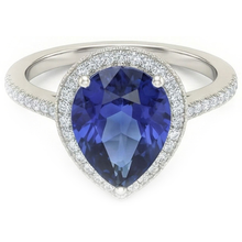 Afbeelding in Gallery-weergave laden, echte round diamant 5karaat ring close-up detail

