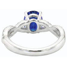 Afbeelding in Gallery-weergave laden, echte round diamant 4.50karaat ring close-up detail
