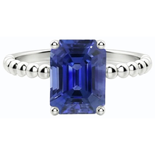 Afbeelding in Gallery-weergave laden, echte saffier 3karaat ring op wit

