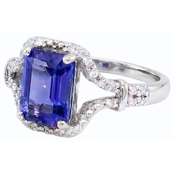 Echte Saffier Ring 4 Karaat