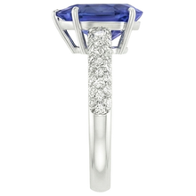 Afbeelding in Gallery-weergave laden, echte round diamant 5.50karaat ring op wit
