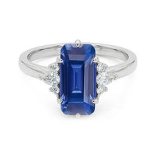 Afbeelding in Gallery-weergave laden, echte round diamant 3karaat ring close-up detail
