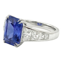 Afbeelding in Gallery-weergave laden, echte diamant 5karaat ring bovenaanzicht
