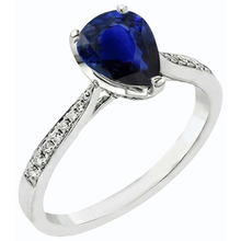 Afbeelding in Gallery-weergave laden, echte round diamant 2.50karaat ring zijaanzicht

