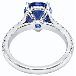 Echte Saffier Ring 3.50 Karaat