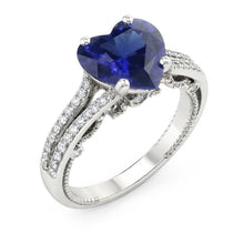 Afbeelding in Gallery-weergave laden, echte round diamant 4.50karaat ring bovenaanzicht
