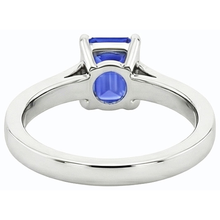Afbeelding in Gallery-weergave laden, Edelsteen sieraden Ceylon saffier ring kanaal set Natuurlijke echte diamant ( niet in het laboratorium gekweekt )en 2 karaat

