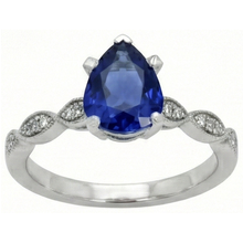 Afbeelding in Gallery-weergave laden, echte round diamant 2.50karaat ring zijaanzicht
