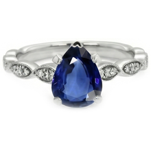 Afbeelding in Gallery-weergave laden, echte round diamant 2.50karaat ring close-up detail
