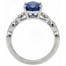 Afbeelding in Gallery-weergave laden, echte round diamant 2.50karaat ring profielweergave
