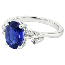 Afbeelding in Gallery-weergave laden, echte round diamant 4.50karaat ring profielweergave
