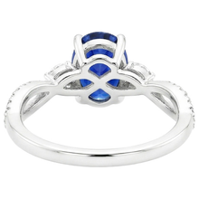 Afbeelding in Gallery-weergave laden, echte round diamant 4karaat ring bovenaanzicht
