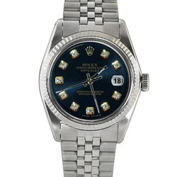 Eeuwigdurende Rolex zwarte diamant herenhorloge Gecanneleerd Rand Jubileum roestvrij staal snel ingesteld
