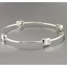 Afbeelding in Gallery-weergave laden, Emerald Cut Echt Diamond Bangle 2 Karaats Sieraden
