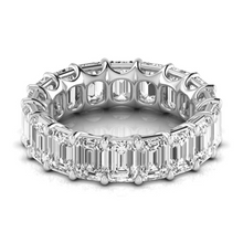 Afbeelding in Gallery-weergave laden, Diamant Eternity Band 9 karaat 14K Witgoud – vooraanzicht
