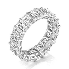 Afbeelding in Gallery-weergave laden, Eternity Band 14K Witgoud met Diamant – zijaanzicht

