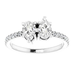 Natuurlijke Diamanten Ring 4.50ct - Witgoud 14K