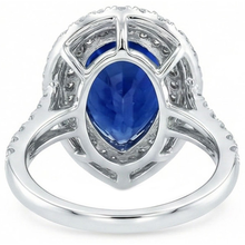 Afbeelding in Gallery-weergave laden, echte round saffier 2.50karaat ring op wit
