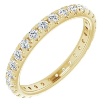 Afbeelding in Gallery-weergave laden, Eternity Echt Diamond Band 0,87 Karaat Geelgouden Sieraden
