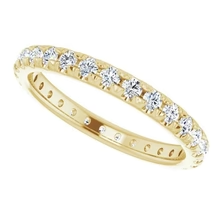 Afbeelding in Gallery-weergave laden, Eternity Echt Diamond Band 0,87 Karaat Geelgouden Sieraden
