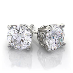 Natuurlijke Diamanten Oorbellen 5.50ct - Witgoud 14K