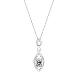 Antiek Cushion Fijne Diamant Druppel Hanger – 1,50 karaat in 14K