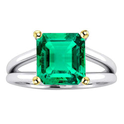 Smaragd GIA-Gecertificeerd Sieraadsteen Ring 5,50 karaat in
