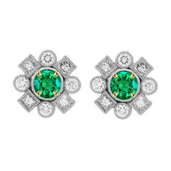Met de hand vervaardigd Gemstone Earring met Vintage
