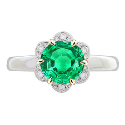 Premium Gekleurde Steen Ring – Colombiaanse Smaragd 2,50 karaat