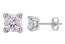 Afbeelding in Gallery-weergave laden, GIA-gecertificeerd Dames oorknopjes set 2.16 ct ronde Natuurlijke echte diamanten ( niet in een laboratorium gekweek...
