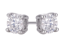 Afbeelding in Gallery-weergave laden, GIA-gecertificeerd Dames oorknopjes set 2.16 ct ronde Natuurlijke echte diamanten ( niet in een laboratorium gekweek...
