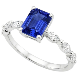 Echte Saffier Ring 4.50 Karaat