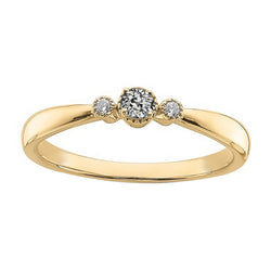 Geel Goud 3 Stenen Trouwring Ronde Oude Mijn geslepen Echt Diamant 1 Karaat