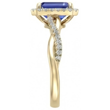 Afbeelding in Gallery-weergave laden, echte round diamant 3karaat ring bovenaanzicht
