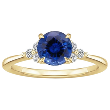 Afbeelding in Gallery-weergave laden, echte round diamant 2.50karaat ring close-up detail
