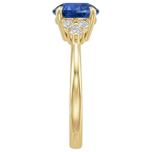 Afbeelding in Gallery-weergave laden, echte round diamant 2.50karaat ring profielweergave
