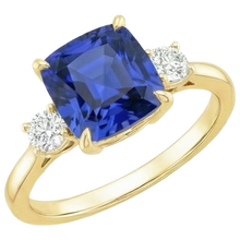 Afbeelding in Gallery-weergave laden, echte round diamant 2.75karaat ring zijaanzicht
