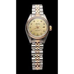 Geelgouden Jubileum-armband wijzerplaat dameshorloge Rolex Datumjust