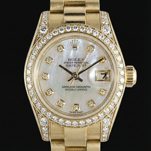 Afbeelding in Gallery-weergave laden, echte round diamant 0.50karaat watch zijaanzicht
